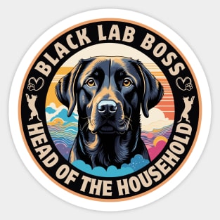 Black Lab Boss Sticker